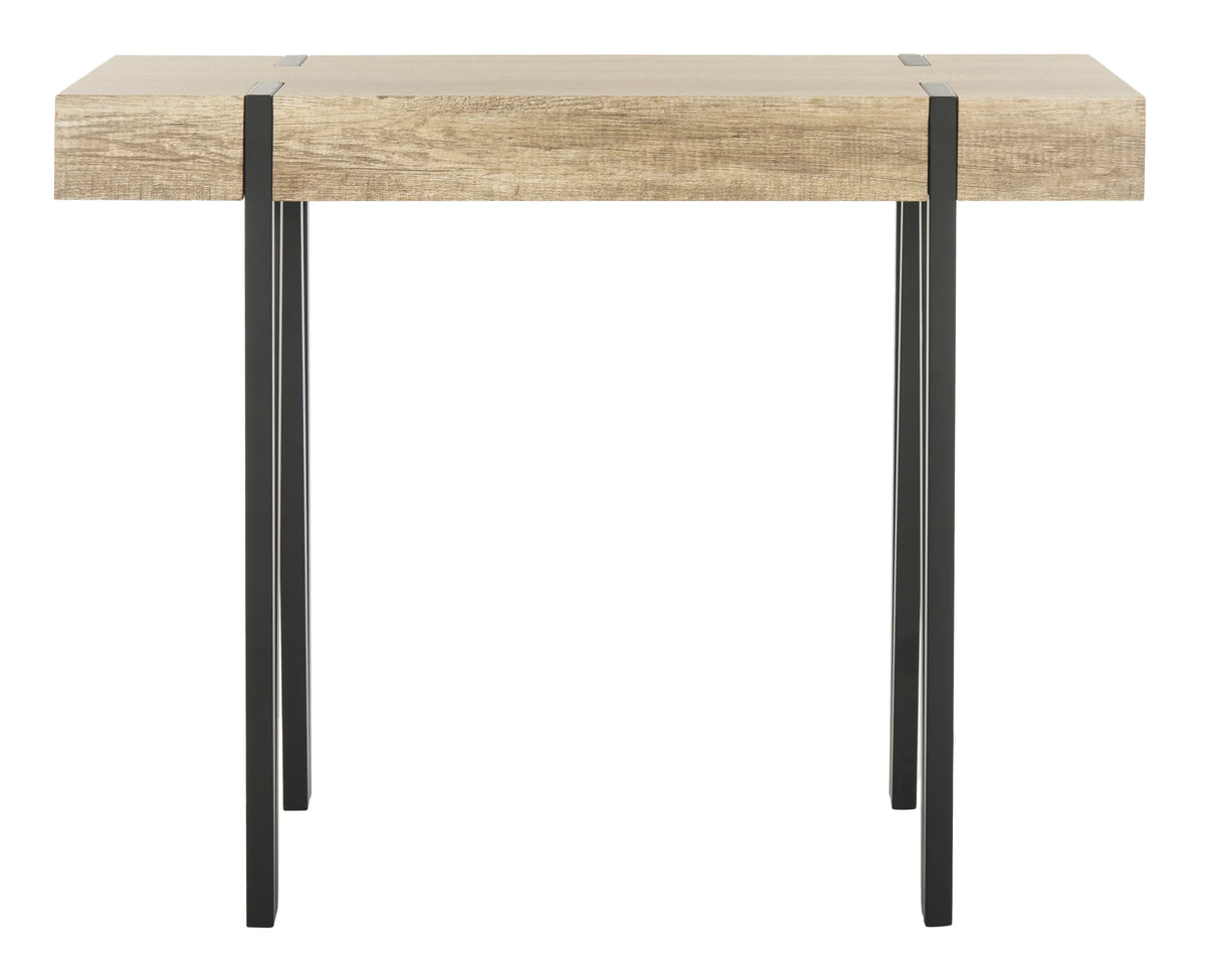 Alyssa Mid-Century Rectangular Top Table, SAFAVIEH Console Wood Brown