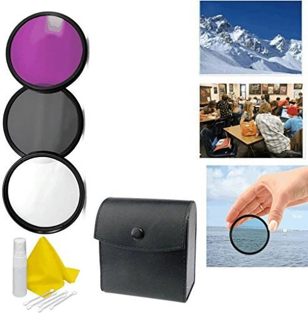 3-Piece Kit Coated Appropriate Cleaning Multiple 49mm + Filter 3pc A6000 Alpha Kit