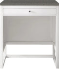 Athens Unit 30 Furniture Martin in. CM Quartz 3 White Expo Glossy Countertop Grey with James Top,
