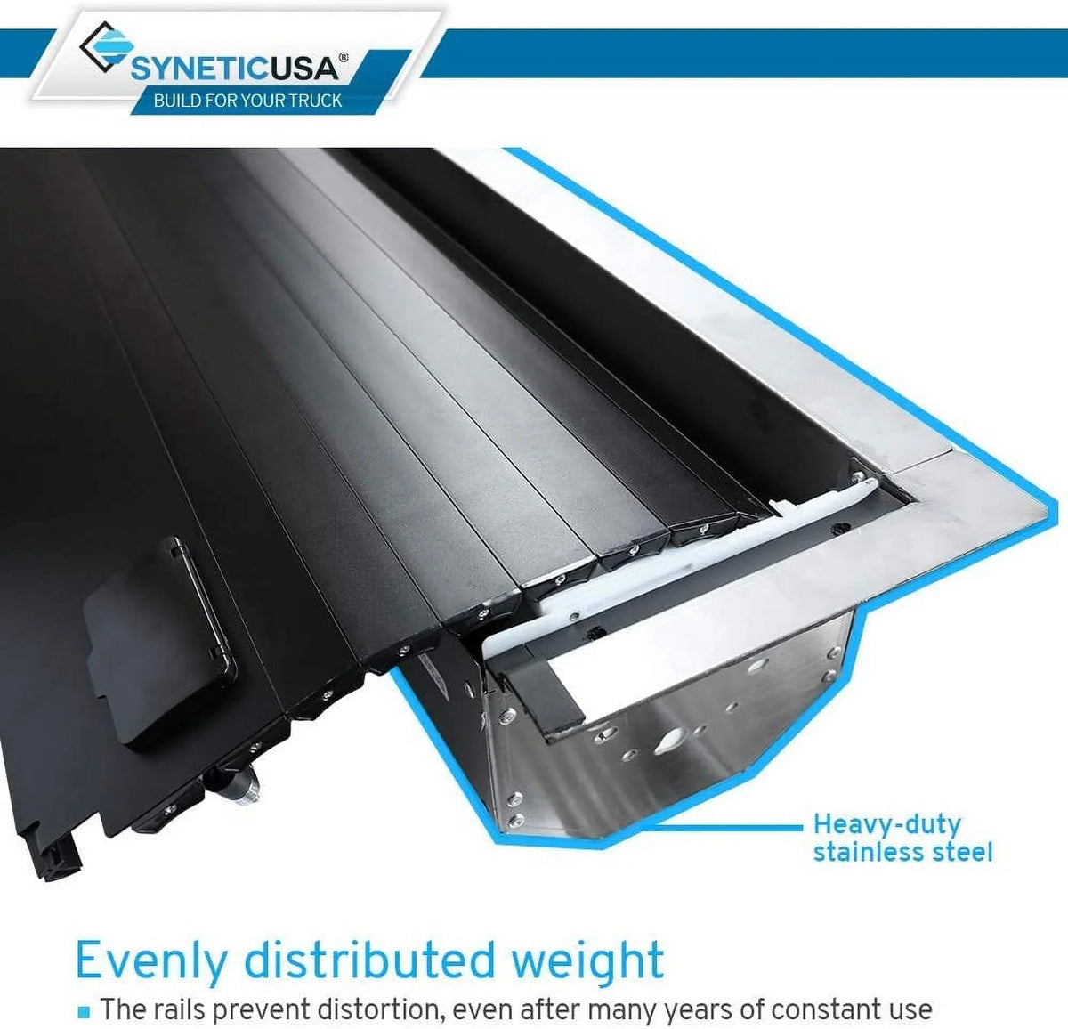 5'7" 1500 Syneticusa Low Bars Fits Waterproof Black Road Cover 2019-2022 Off Tonneau Aluminum Profile with Hard (67.4”) Cross Ram Retractable Matte Bed