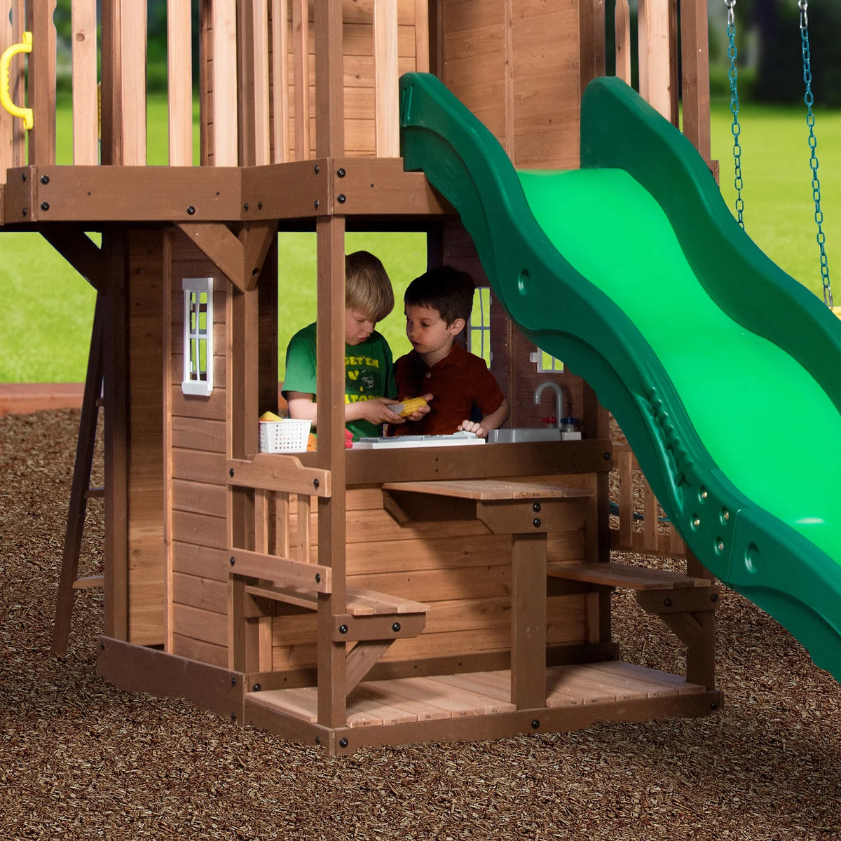Swing Set Discovery Backyard Mount Triumph