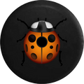 Camera Wrangler Inch JL Jeep 33 Ladybug 2018 Tire Emoji RV Text Backup for Spare 2019 Cover