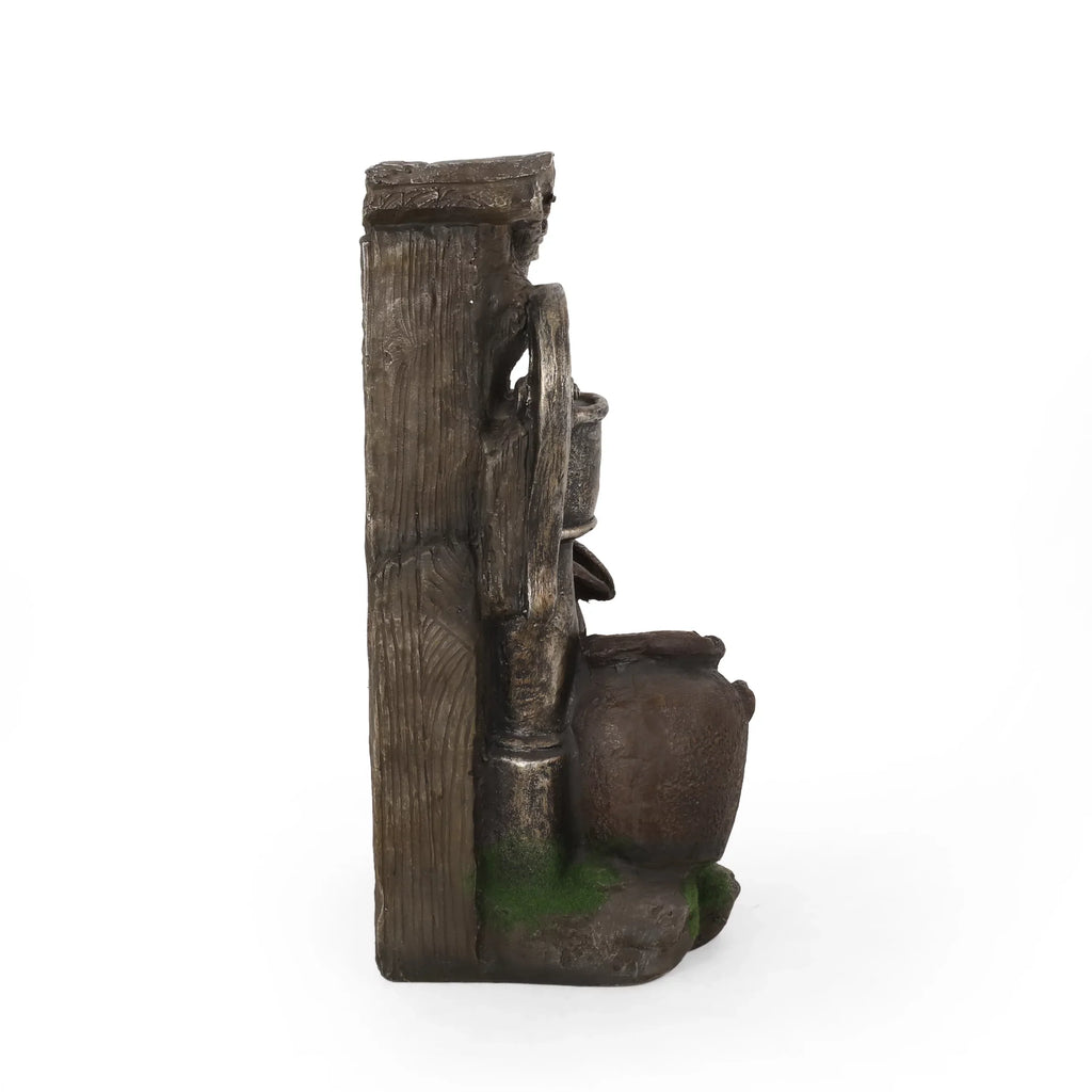 3 Haralson Gray Fountain, Brown Tier and exterior Jar