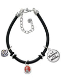 Charm Helmet Silvertone Masks Red Heroes Dome Firefighter Wear Enamel Delight Jewelry Rubber Real Black Bracelet