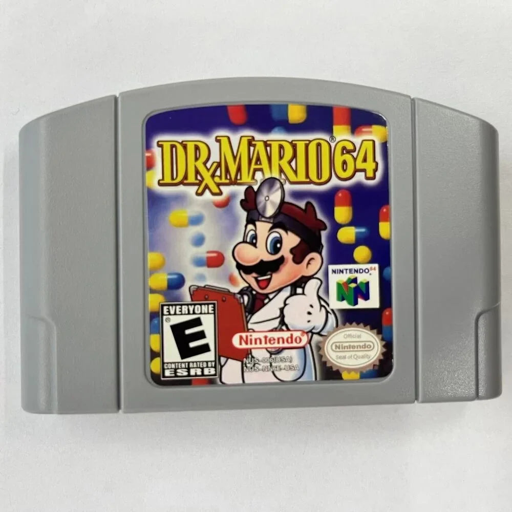 Mario N64 Game Cassette 64 for Dr. U.S.A. - Video version Card Console Nintendo