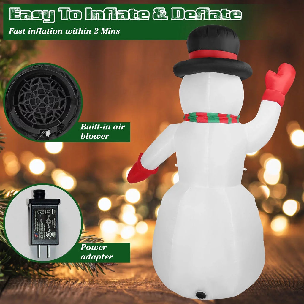 Light for Huge Lawn Holiday Blow Inflatable Up Yard Holiday iMountek Snowman Decor Party 7.9ft Giant Up Snowman, Decoration, Winter Yard Christmas Garden