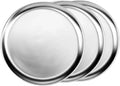 Round TrueCraftware- 19” Wide Baking Pan Tray Tray Tray Pizza & Baking Aluminum Pan Set of Pizza Pizzeria Tray Kitchen 3 Rim- Bakeware for Pizza Home Restaurants Round