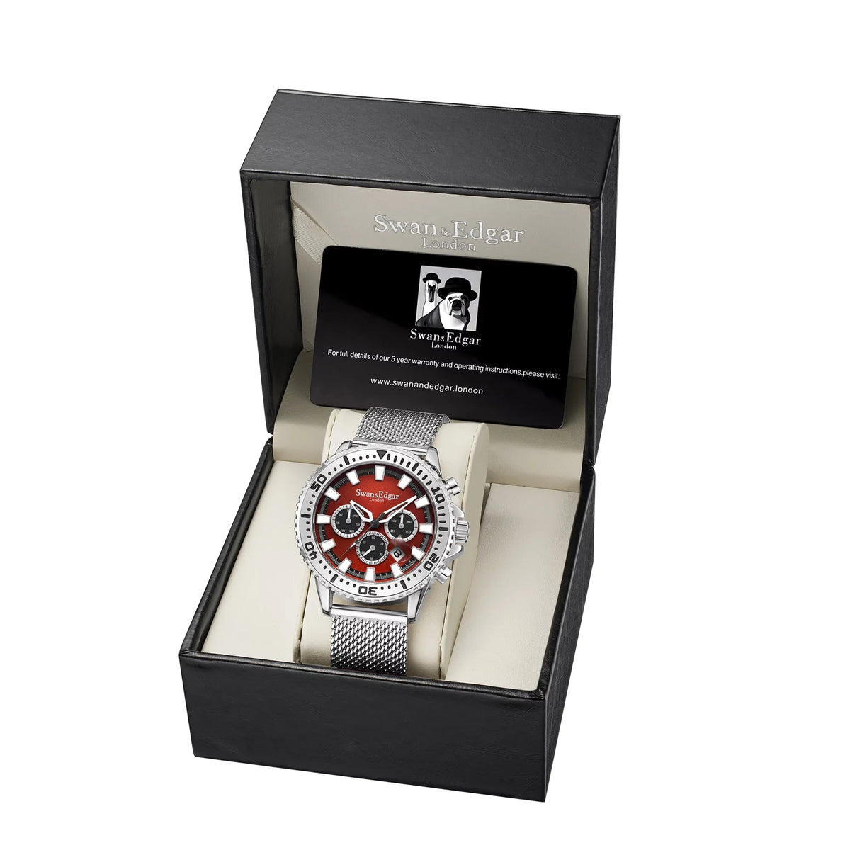 Master Automatic Hand Steel & Assembled Red Limited Edition Edgar Swan