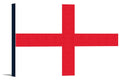 (18x12 Canvas) Wrapped Press Artwork Letterpress - Country - Gallery Flag Lantern Stretched England