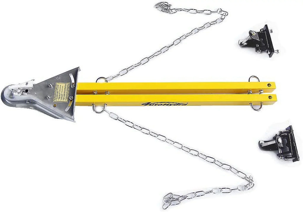 HPDAVV Kit w/Chains Car Yellow Jeep Bumper / with 5000lb Bar Adjustable Adjustable Mount Tow RV Compatible System Bar Truck Tow Towing