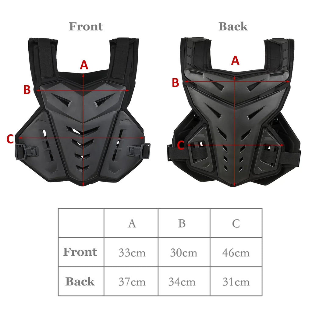 Back Motocross Armor Bike Vest for Protective Riding & Andoer