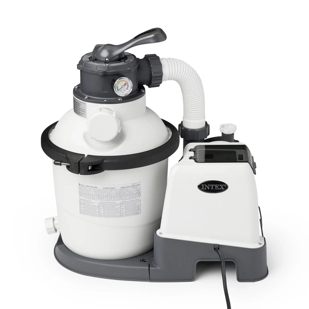 GFCI, 110-120 Rate Clear Motor Pool GPH Krystal Flow 1200 Gph System with Intex10 inch Pump, Sand 1500 V Filter