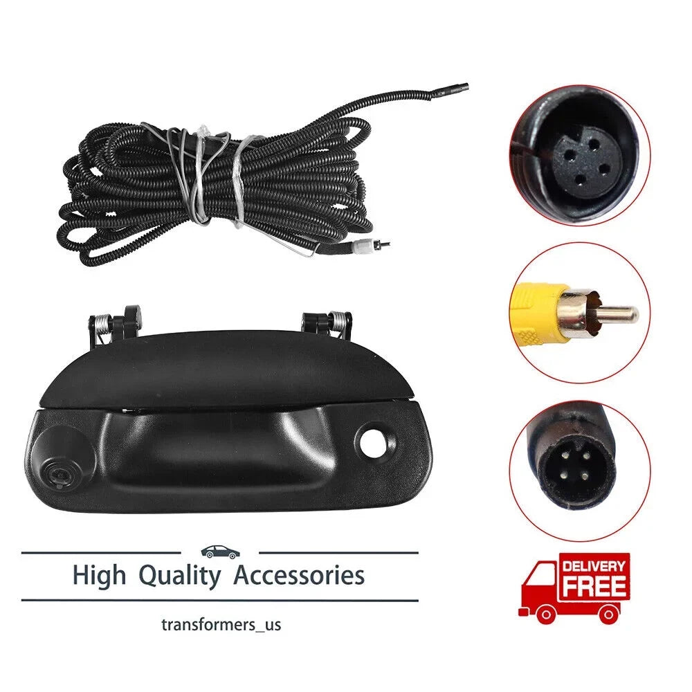 Rear Kit Handle Backup 97-07 View FIT Wiring F250 F150 Tailgate Camera w/ & Paddsun