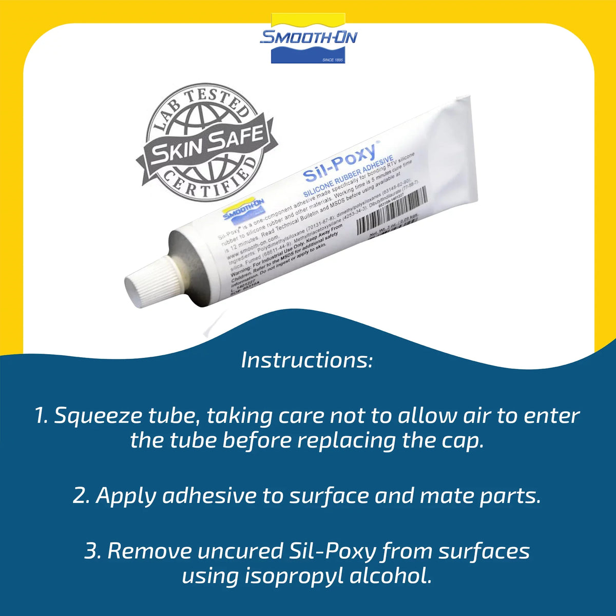 Rubber Tube Silicone - Ounce Adhesive - SIL-Poxy 3