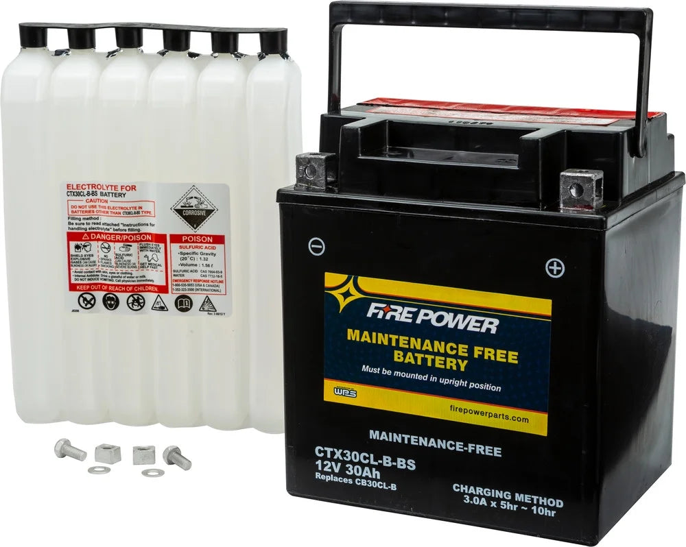 With Fire Cruiser Maintenance Free Sea-Doo 1100 CTX30CL-B-BS Compatible Power Battery VX 2007-2015