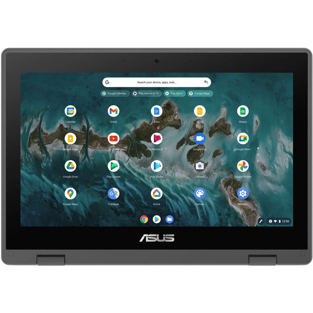 SSD, 11.6" Flip Celeron Asus Chromebook CR1100FKA-YZ184T 64GB N5100, ChromeOS, Touchscreen, Intel