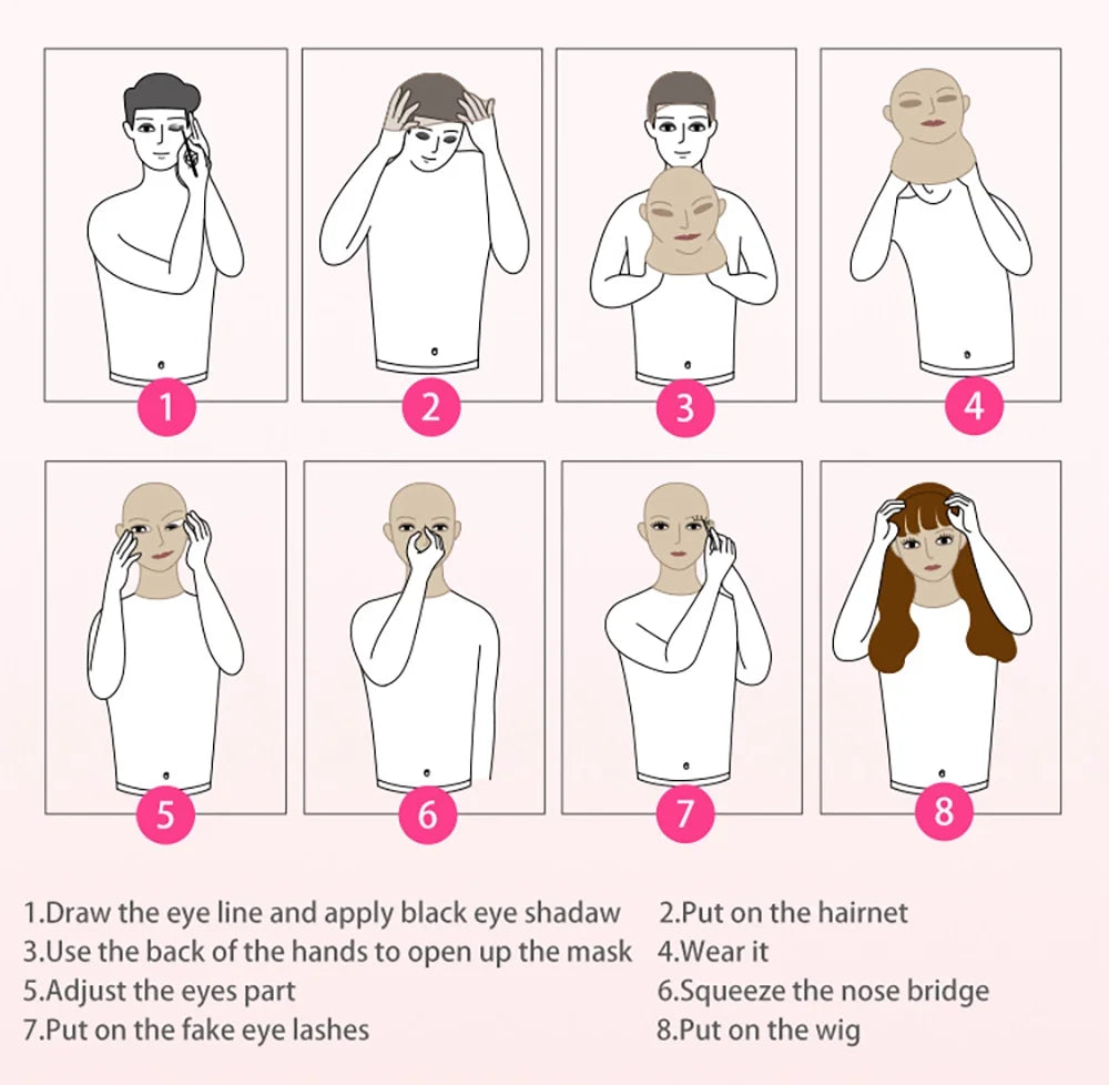 Silicone Mask Female Cosplay Human Realistic Crossdresser Skin Face ROANYER