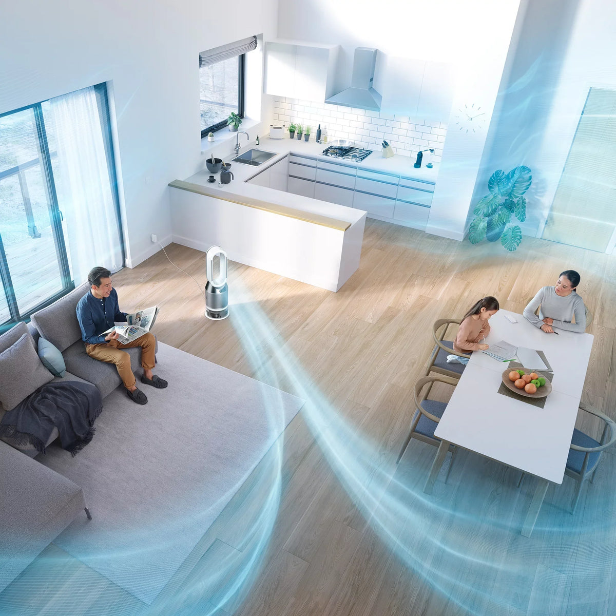 PH01| White Pure | Dyson Fan Purifying Refurbished Humidify+Cool™ Humidifying