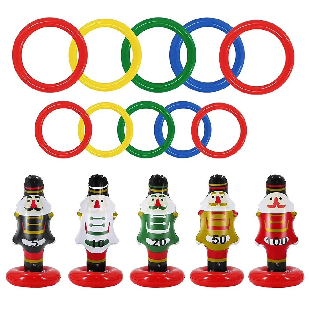 Party Toss Toss Games Ring Christmas Ring Inflatable Toys Nutcrackers NUOLUX Christmas