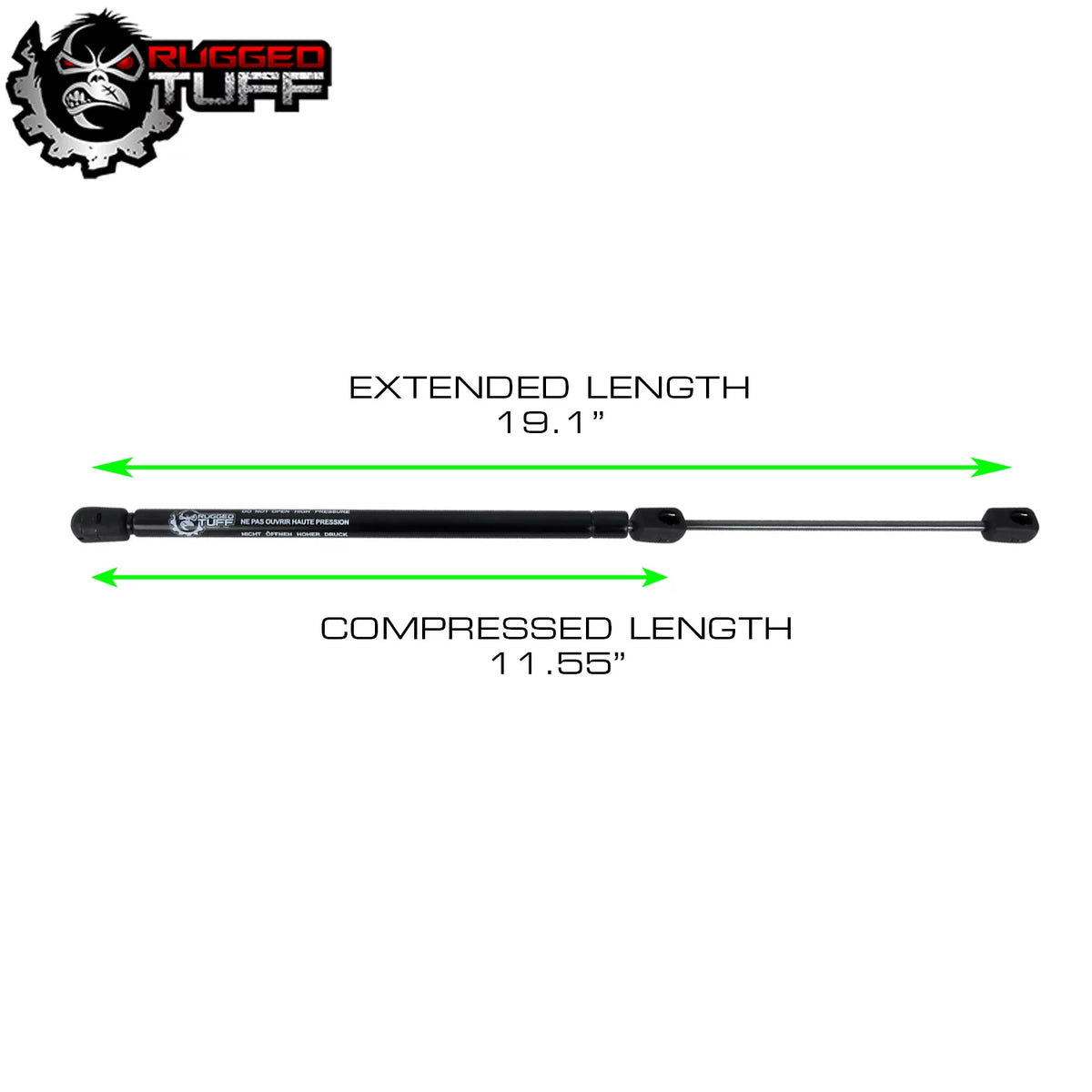 Fits Strut Gas Support Shock Lift Rugged RT661003 Mustang TUFF Rear Trunk 1994-2004