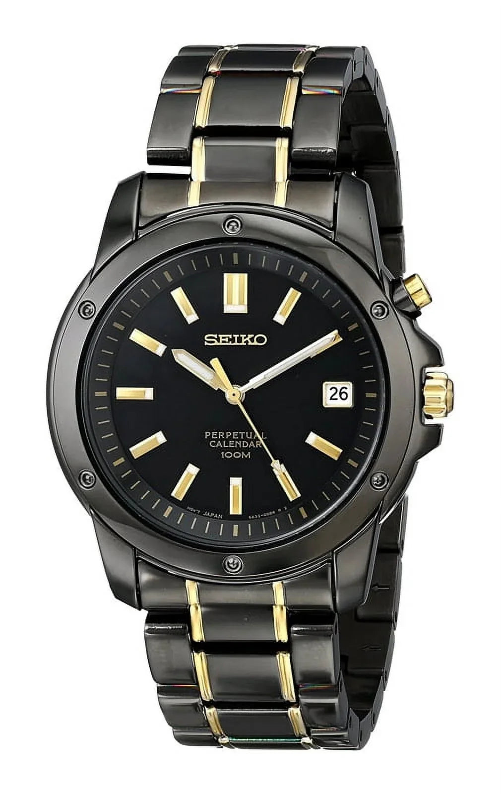 '- Titanium Calendar Seiko Watch Men's Perpetual