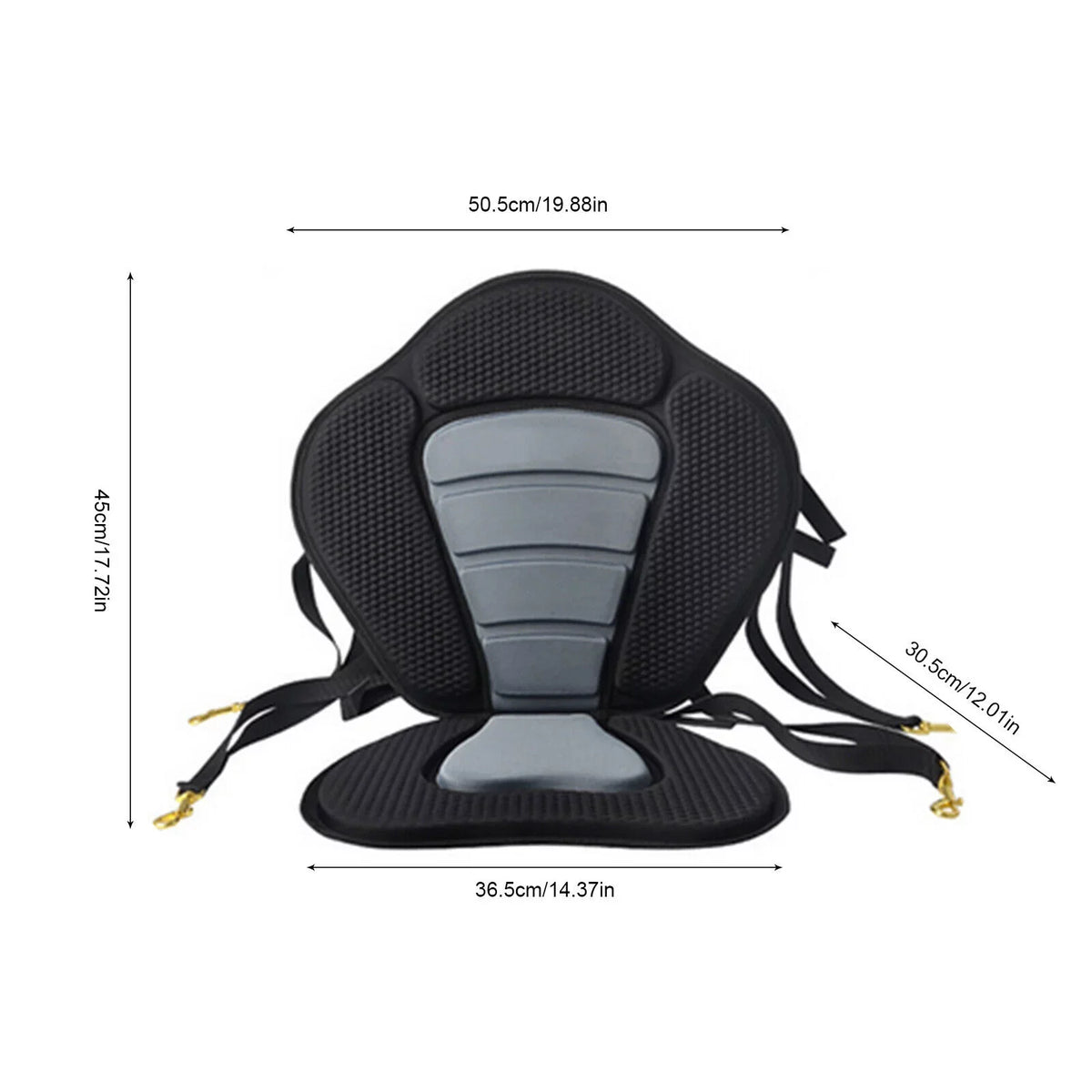Seat Padded Seat Rafting, Storage Seat Deluxe Canoe Backpack Bag Storage Kayak Adjustable Kayaking, Boat Adjustable Backrest with Kayak Bag Canoeing, for Padded Detachable Drifting, Fishing