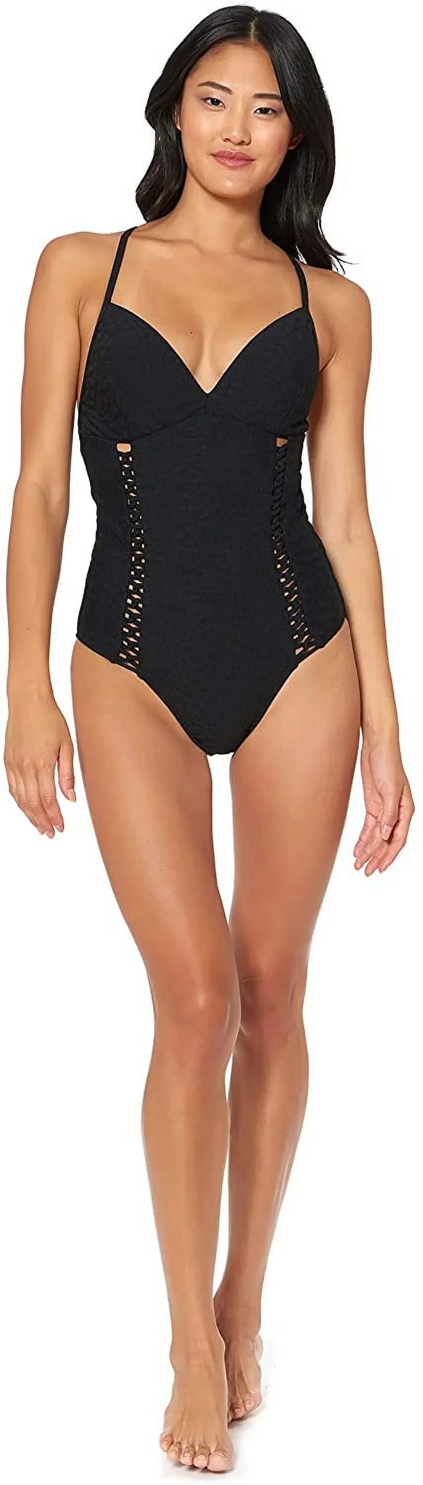 Swimsuit, Small Simpson Jessica Rose One-Piece Bay Textured BLACK US