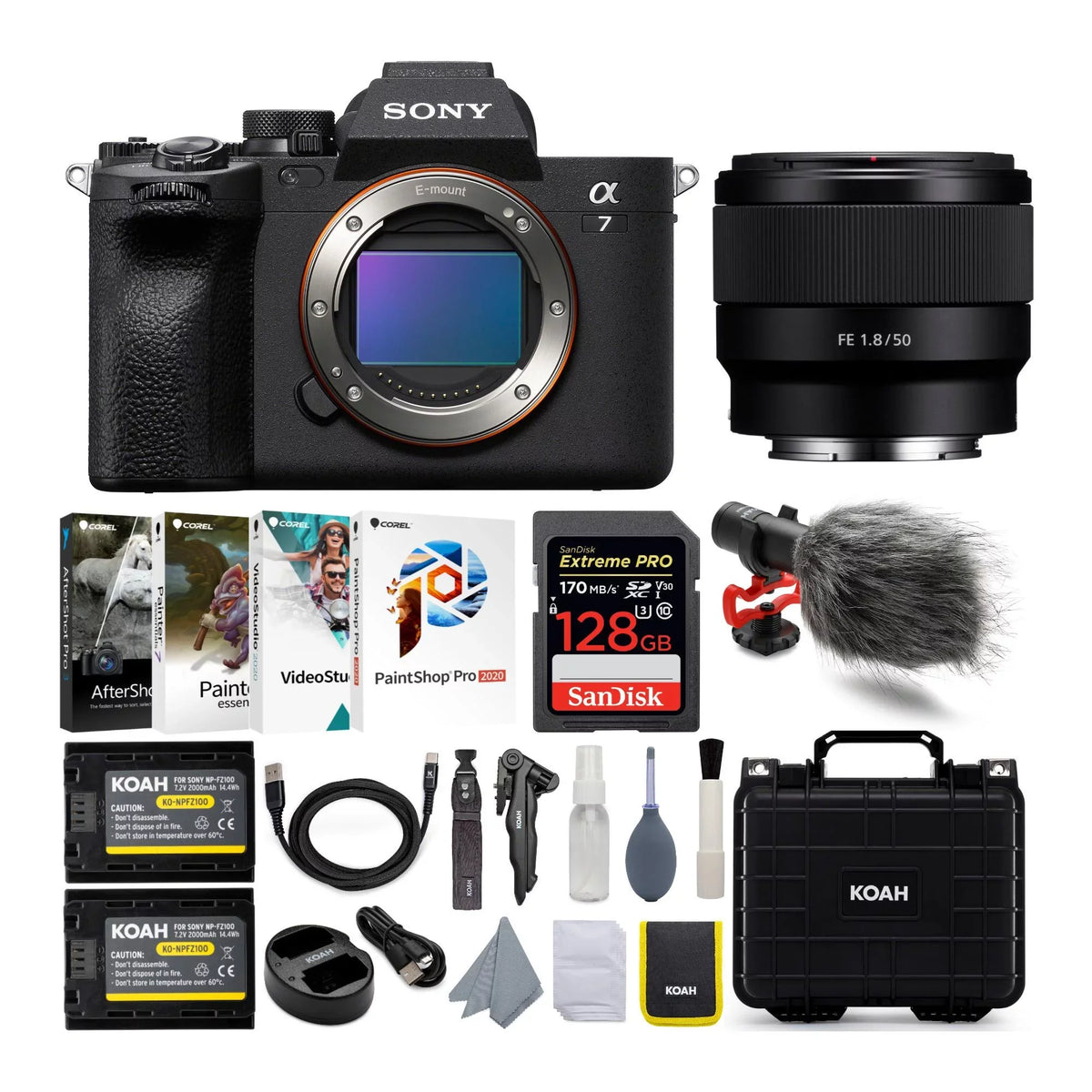 FE IV Mirrorless Alpha Frame Full 50mm Kit Camera with f/1.8 Lens 7