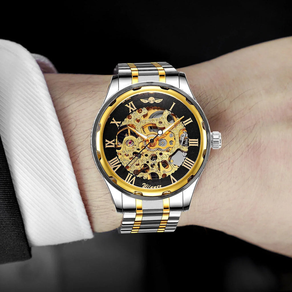 Watch Waterproof Wristwatch Stainless US Steel Luxury Men's Mechanical Automatic