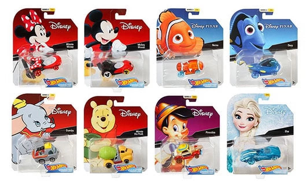 Hot (8 Playset Pieces) 2019 Pixar Disney Vehicle Wheels Car