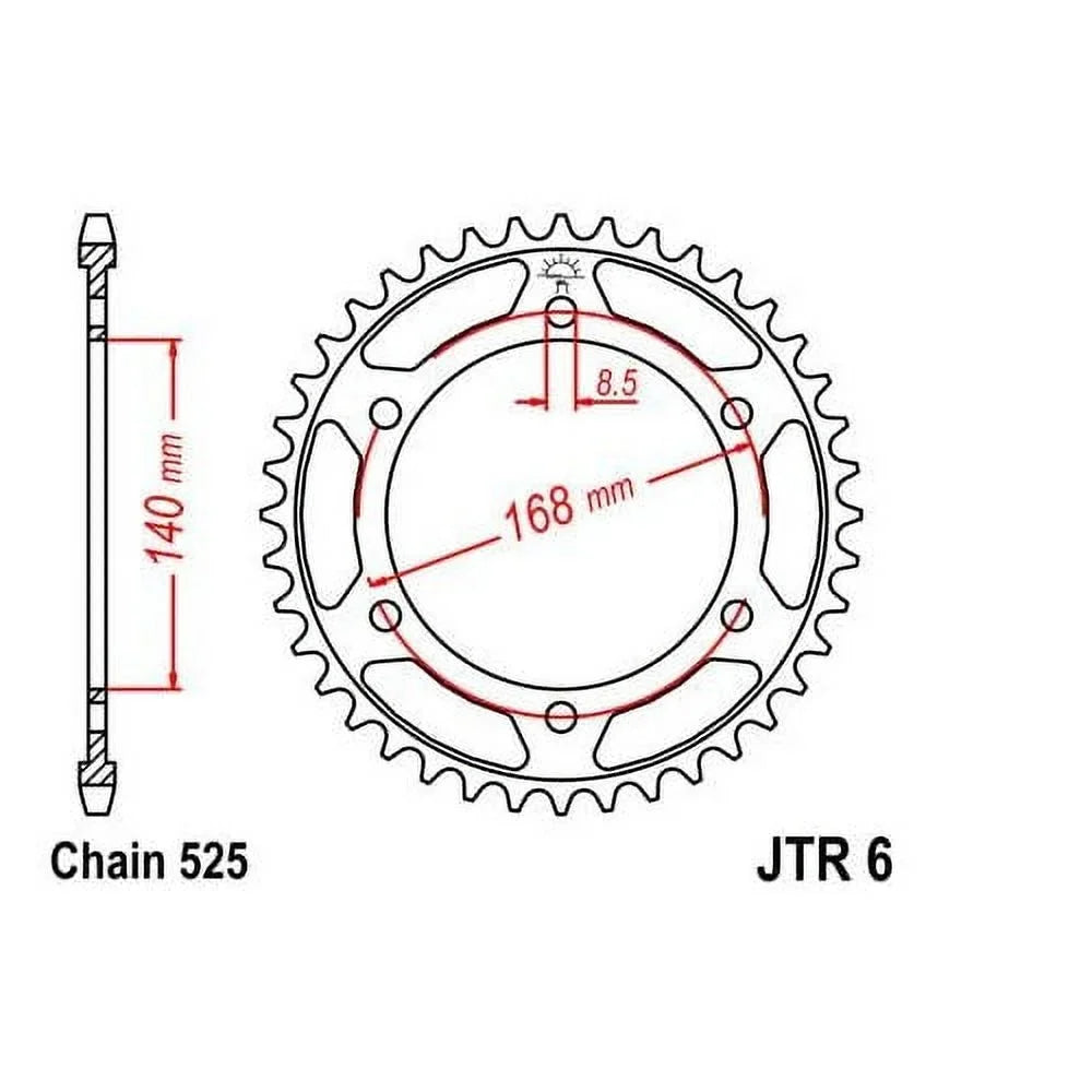 & GS JT Front Sprocket for Rear F800 2008-2013 Kit Street