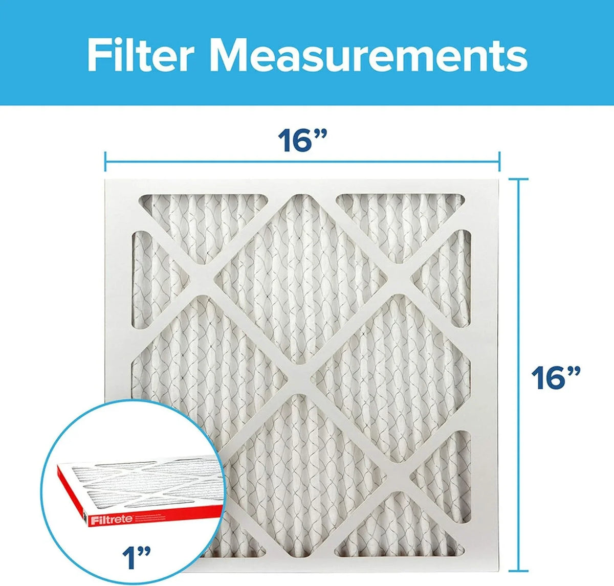 0.81) dimensions AC Air 1000, x 15.81 x (exact Micro 15.81 Filtrete Defense, Allergen 16x16x1, Filter, 6-Pack MPR Furnace
