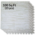 Mats Foam 100 White Home Aesthetics Interlocking Thick Ft Sq. Inch Flooring, 3/8