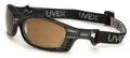 Anti-Fog With Frame Livewire Honeywell Head by Glasses Uvex And Strap Expresso Black Matte Lens Safety HydroShield With