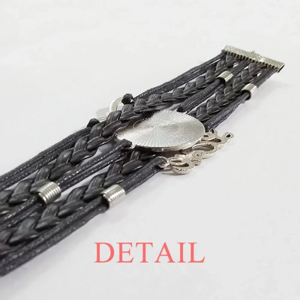 Bracelet Set Leather Love Wristband Is Strap Double Love Is Patient Kind Hand Rope