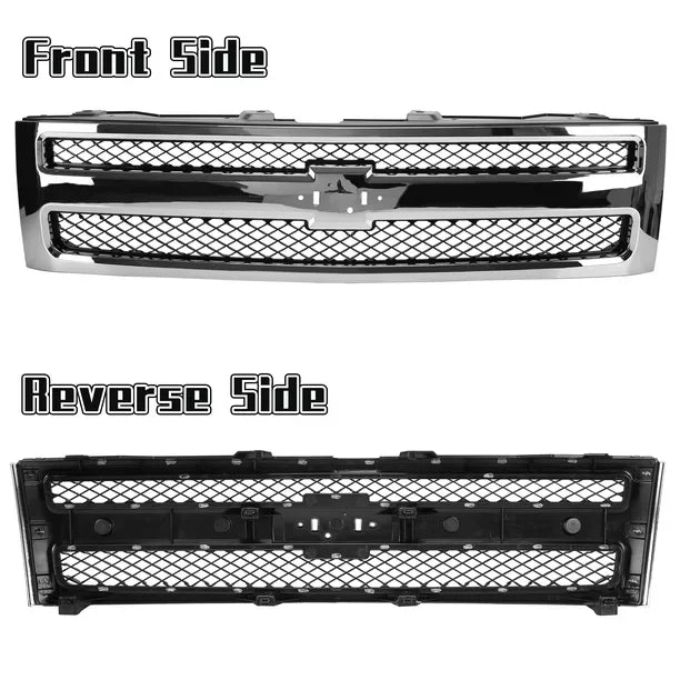 GM1200572 Front Grille 2012 2007 Chrome 2009 2008 25810707 Kojem 2010 Truck Grill Chevrolet 2011 1500 Pickup Bumper Silverado 2013 for Mesh