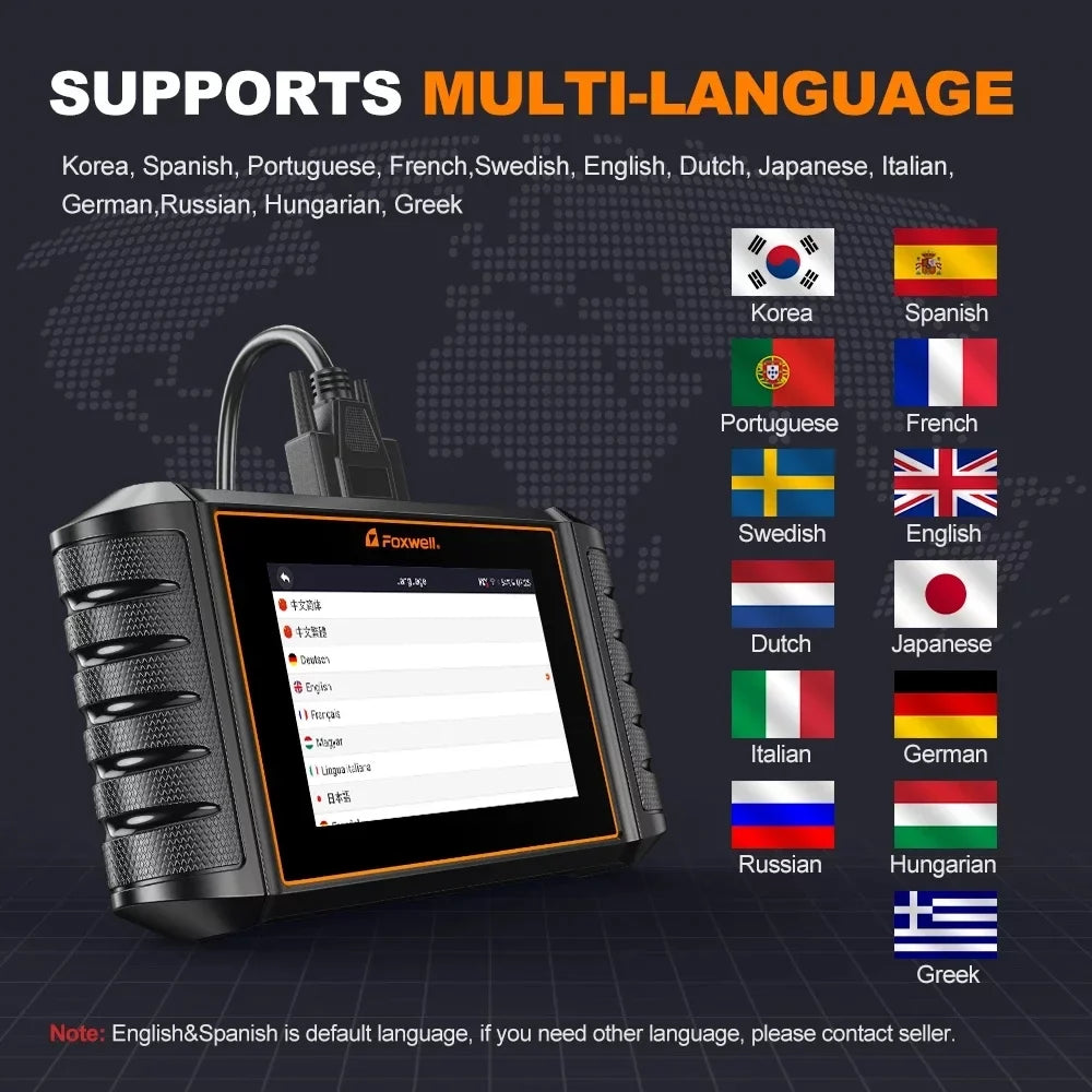 Scanner Bi-Directional FOXWELL System All All Tool Reader Scan Reset Code Automotive Diagnostic OBD2