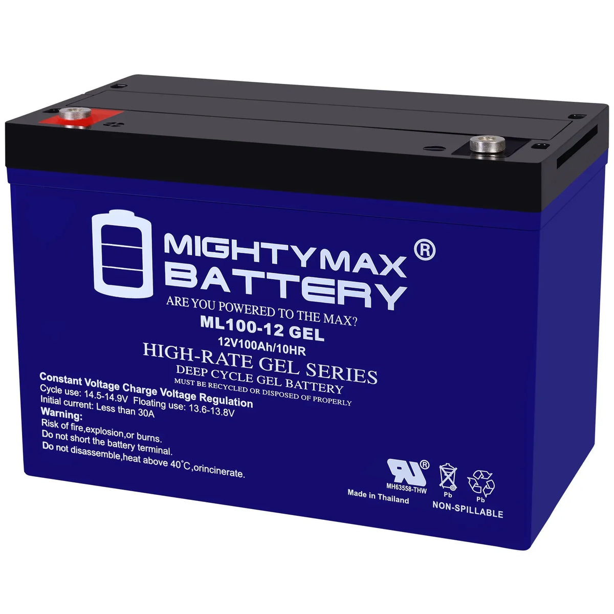 for GEL Battery 100AH PowerCenter Motor Kota Replacement Trolling 12V