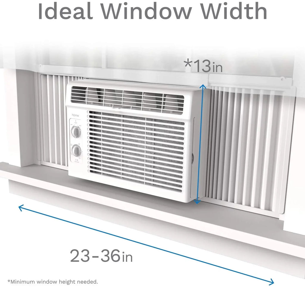 '- 5000 Easy Sq. Bedroom 2 Conditioner Compact Window Air Speeds, 2 150 to Ideal up for Washable with Fan AC - Unit BTU Filter, Speeds Reusable hOmeLabs and Mechanical Rooms Cooling Ft. Control