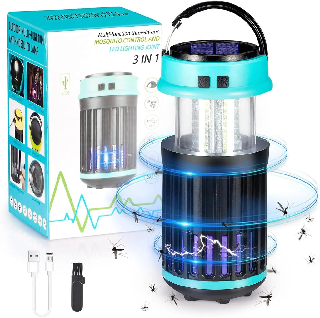 Solar exterior G·PEH Indoor Trap 3 in Zapper Camping Mosquito 1 Bug Emergency exterior with Zapper Home, Rechargeable Backyard, Zapper Waterproof, Home, Bug for Bug for Zapper, Fly Light