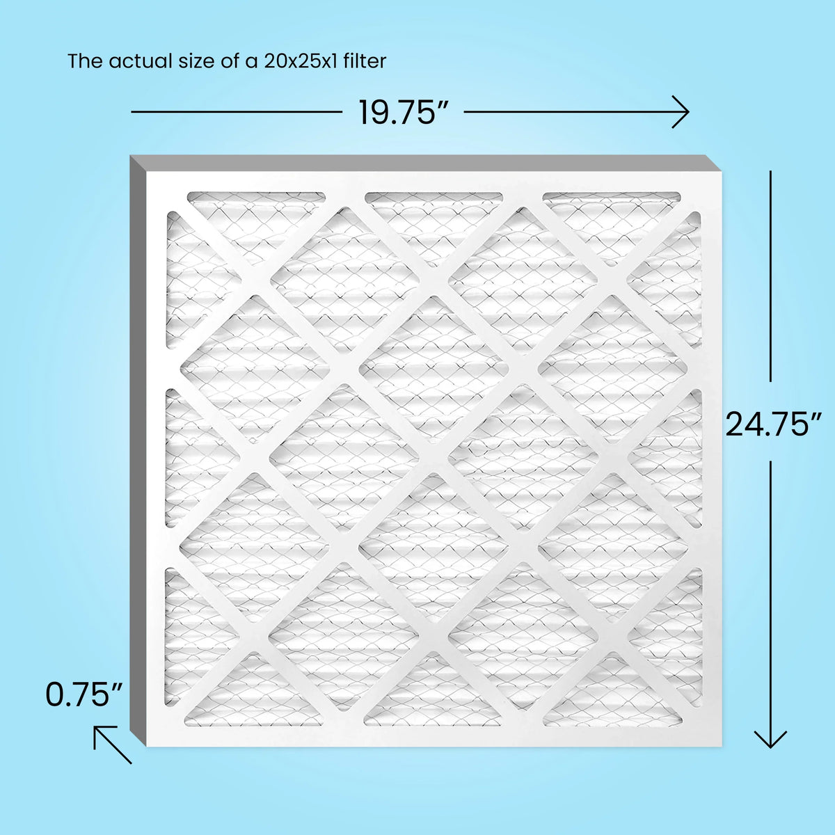 Simply 11, 4-Pack Filter, Air 20x25x1 MERV 1000, Furnace Air Filters, MPR Filter, AC