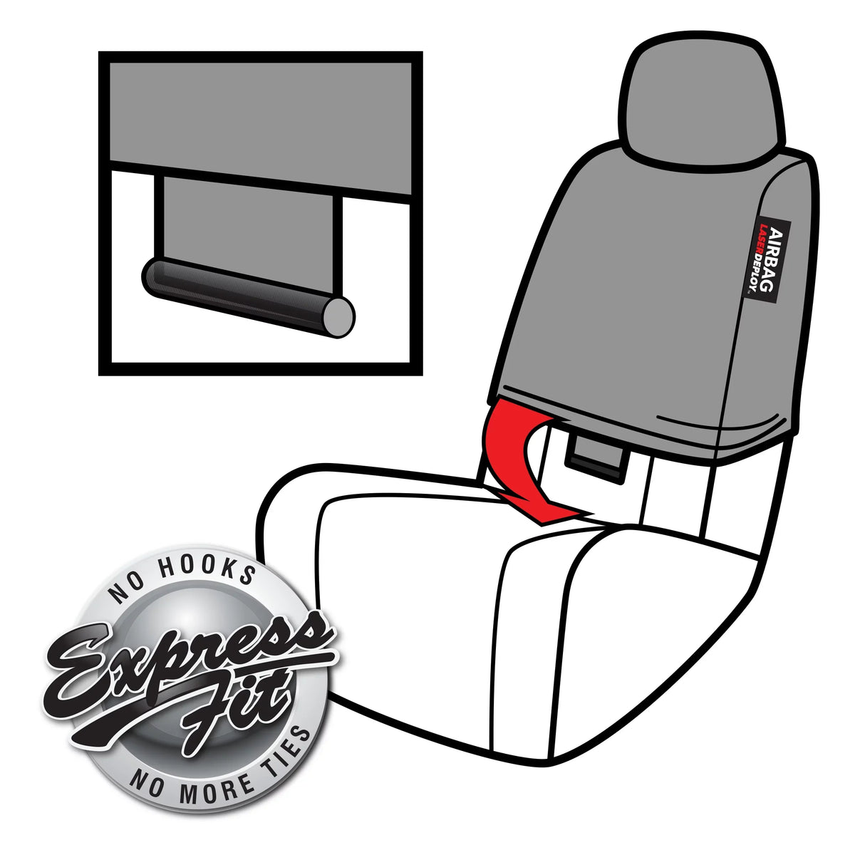 806514 Leather Dickies Prestige Car Vegan Seat Front Beige, 2 Genuine Piece Covers