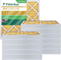Pleated MERV 25x25x4 (12-Pack) Filters Filterbuy Furnace 11 HVAC Air AC