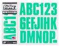 Numbers & Uniline Personal Decals Boats Stickers Custom SeaFoam Watercraft Letters for Green Marine STIFFIE & 3" Registration PWC Identification Kit Alpha-Numeric