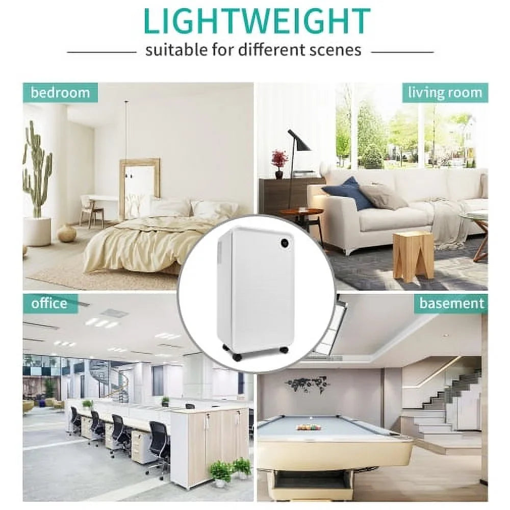 2L Medium for Dehumidifier with Basements 30 liquid Auto 3,000 Ft. Sq. Tank, Pint Rooms or Dehumidifier and Large Manual to Churanty Drain,