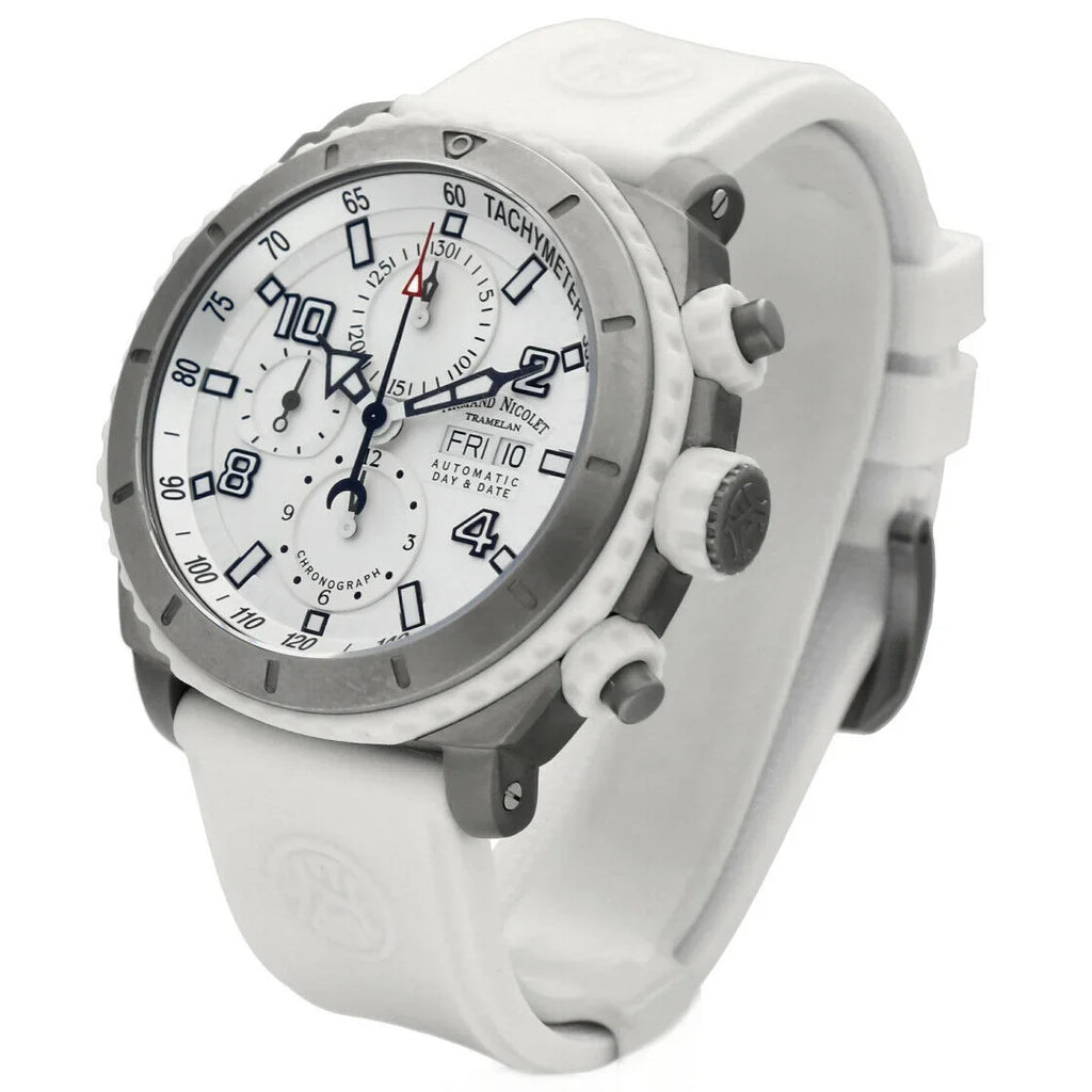 Stainless Nicolet Watch Ivory Armand Rubber Men's Steel Automatic T616B-AG-9610B
