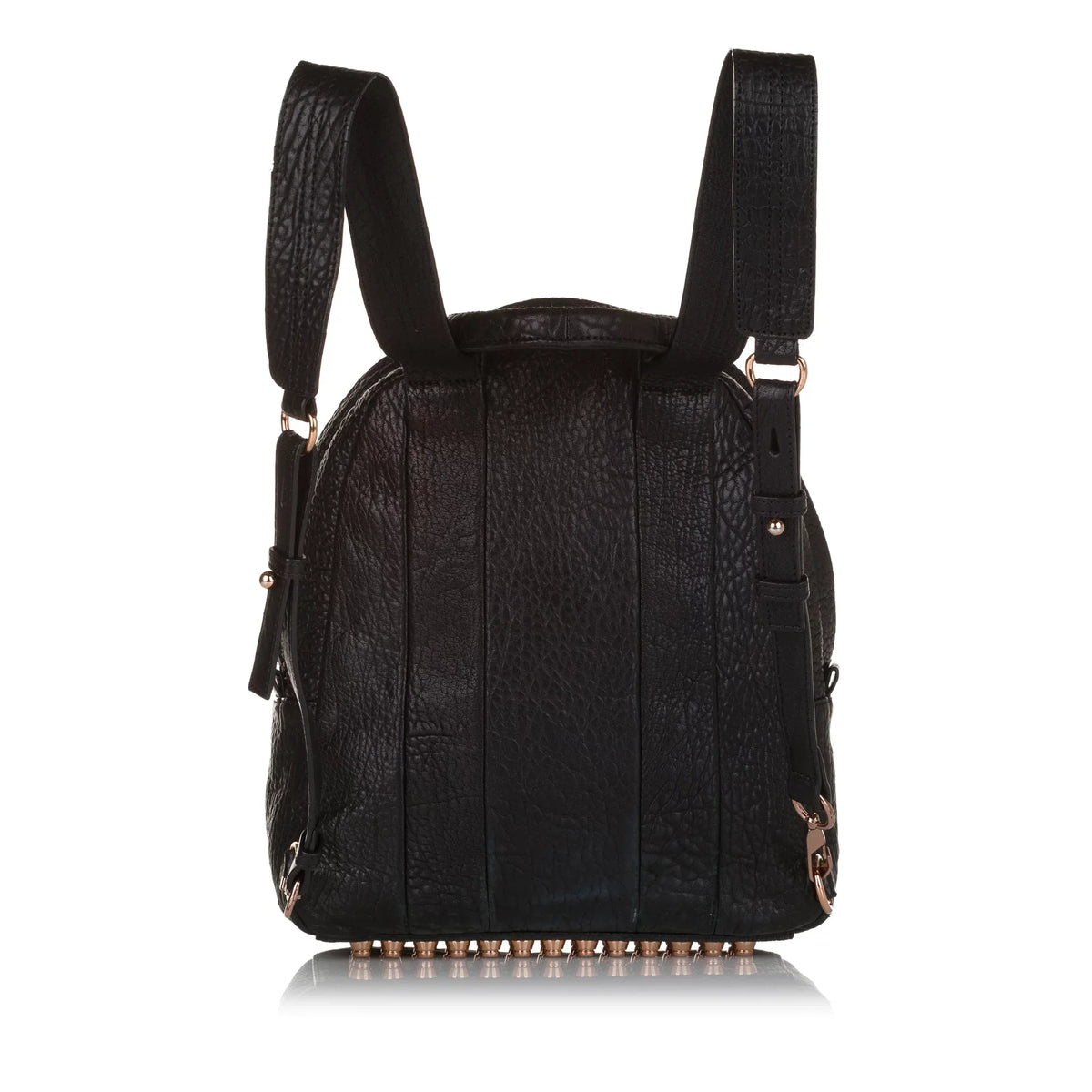 Pre-Owned Wang Black Authenticated Backpack Leather Calf (Good) Unisex Alexander Dumbo