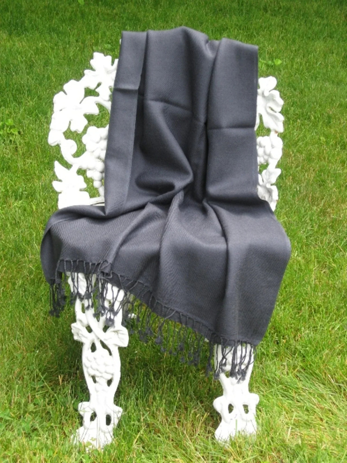 (Dark Shawl/Shawls/Scarf/Scarves/Wrap/Stole/Muffler/Cape/Ruana/Blanket/Throw/Pashmina Charcoal Scarf/Wool/Silk Shawl/Cashmere Shawl) Regular