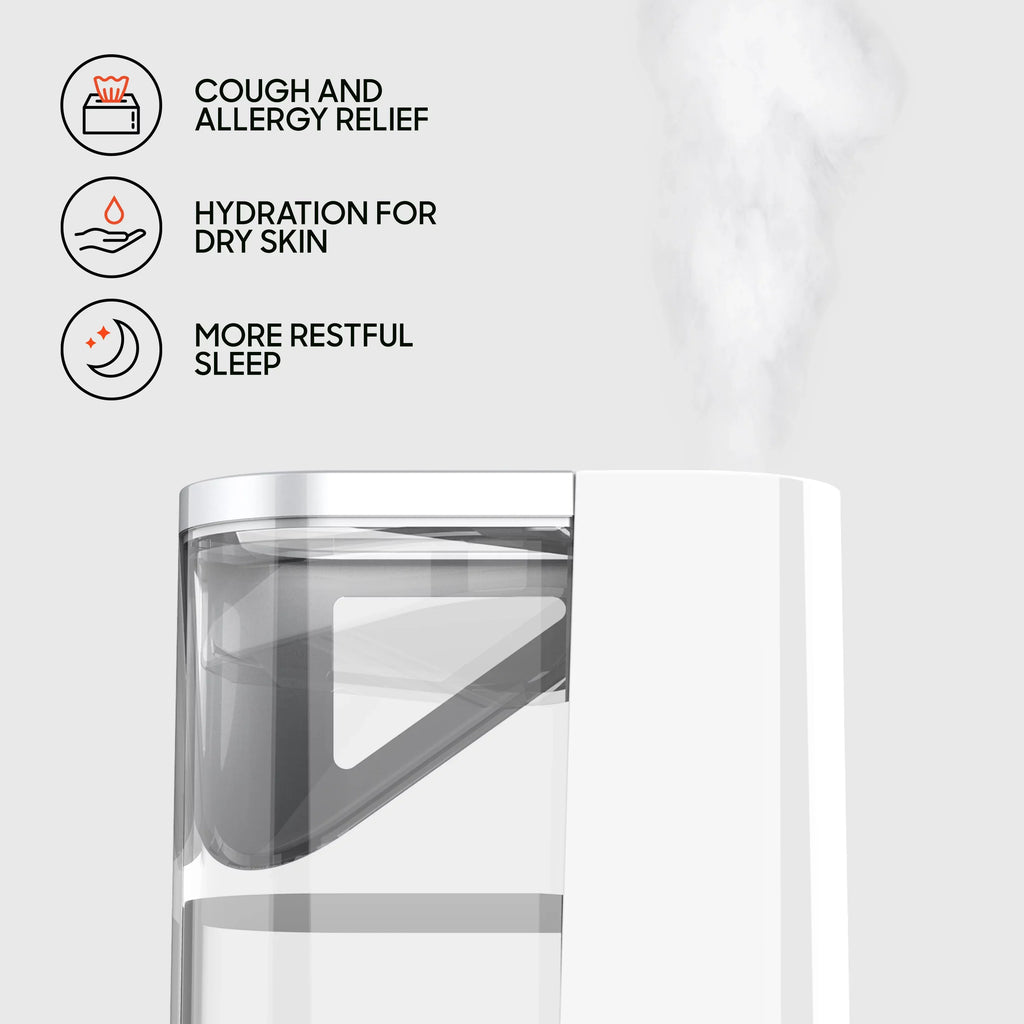 Image Whisper-Quiet, Filter Ultrasonic Mist, Cool or 3 Settings, Warm UHS2 Humidifier, Sharper Free