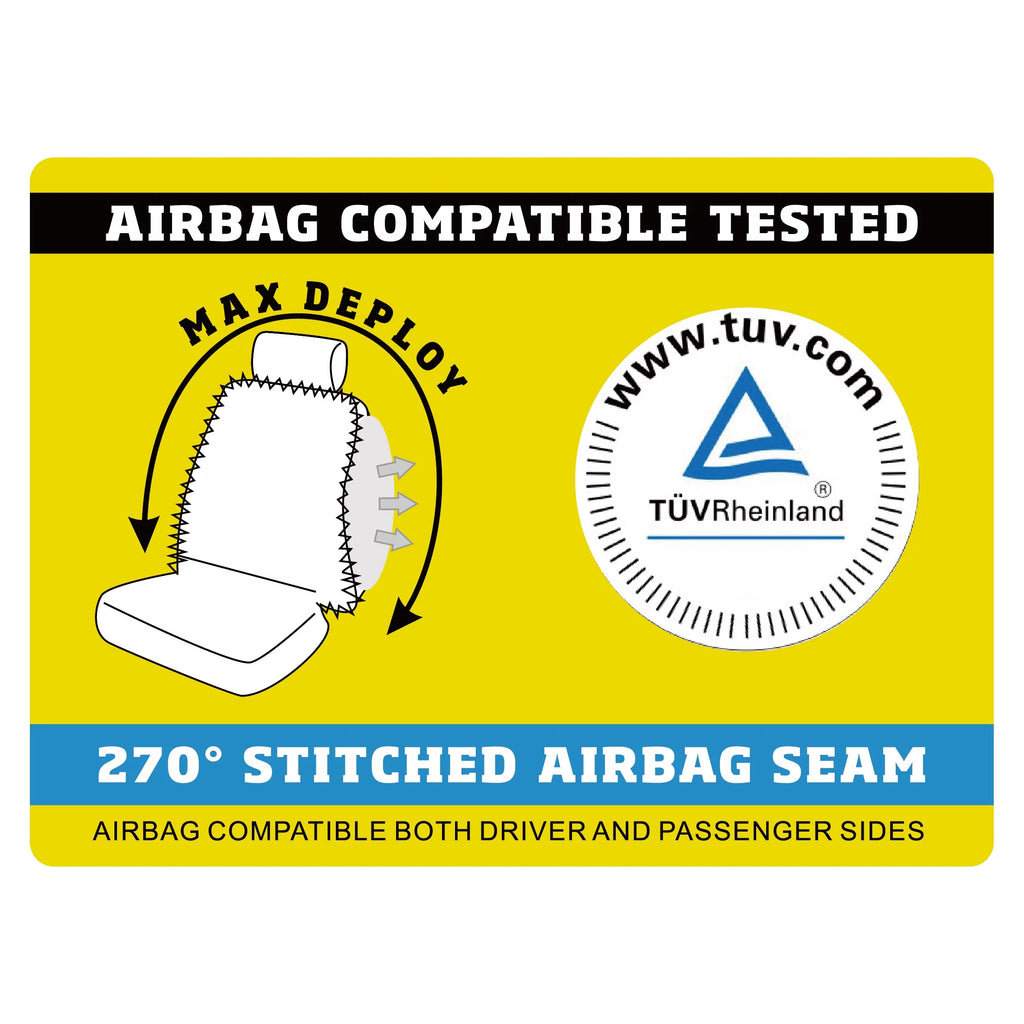 Polyester Faux Universal Car Drive Back Fit, Soft High 2 Black, Covers Seat Piece 2002SC101 Fur Auto